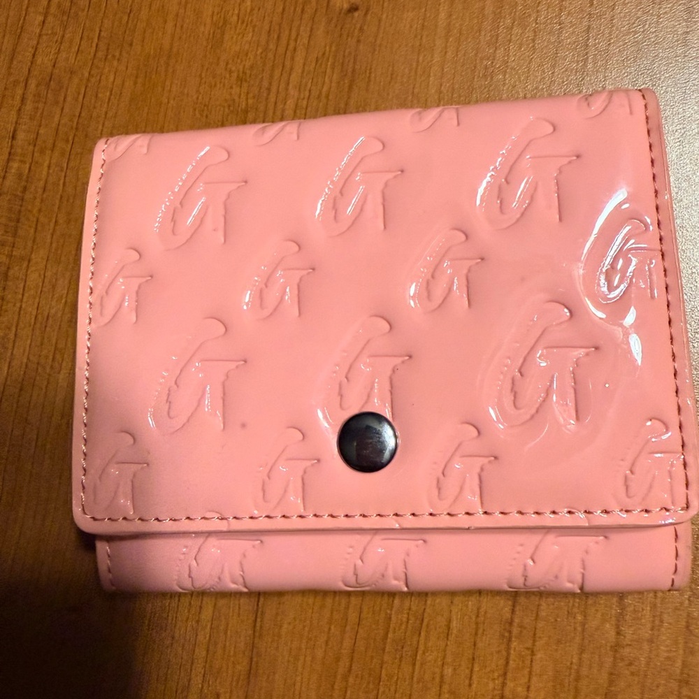 Pink Embossed Key & Card Holder